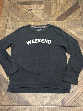 charcoal gray Royce Brand "Weekend" pullover sweater